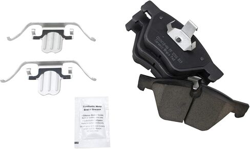 Front and Rear Brake Pad Set Ceramic Hardware Compatible with 2004-2005 BMW 525i in Saudi Arabia