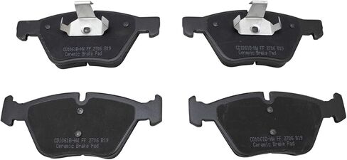 Front and Rear Brake Pad Set Ceramic Hardware Compatible with 2004-2005 BMW 525i in Saudi Arabia