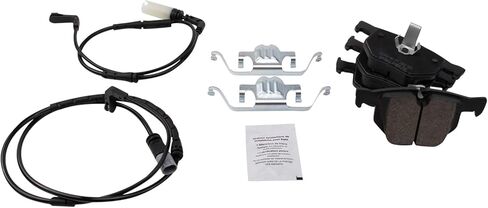 Front and Rear Brake Pad Set Ceramic Hardware Compatible with 2004-2005 BMW 525i in Saudi Arabia