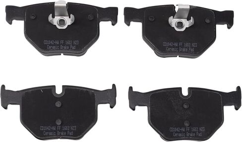 Front and Rear Brake Pad Set Ceramic Hardware Compatible with 2004-2005 BMW 525i in Saudi Arabia