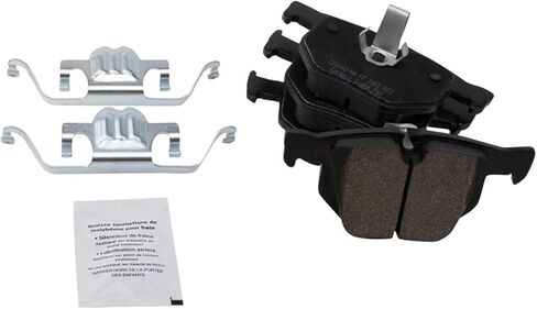 Front and Rear Brake Pad Set Ceramic Hardware Compatible with 2004-2005 BMW 525i in Saudi Arabia