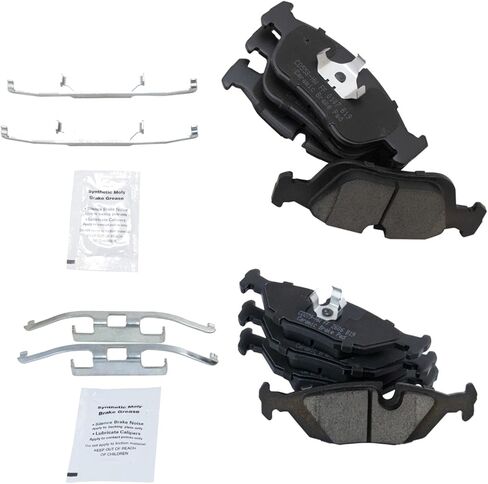 Front and Rear Brake Pad Set Ceramic Compatible with 1991-1992 BMW 318i 1992-1993 325i in Saudi Arabia