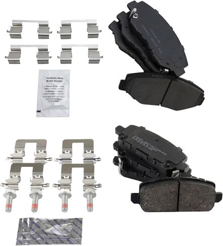 Front and Rear Brake Pads Ceramic Hardware Compatible with 2016 Honda CR-Z in Saudi Arabia