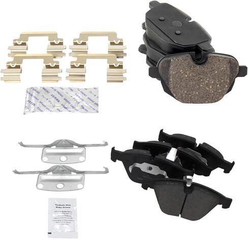 Front and Rear Brake Pad Set Ceramic Hardware Compatible with 2011-2014 BMW Z4 in Saudi Arabia