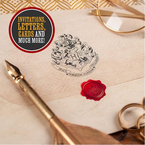 Paladone Hogwarts Acceptance Letter Writing Stationery Set - 10 Envelopes, 20 Sheets of Paper, and 10 Wax Seal Stickers in Kit - Officially Licensed Harry Potter Merchandise and Desk Accessories in Saudi Arabia