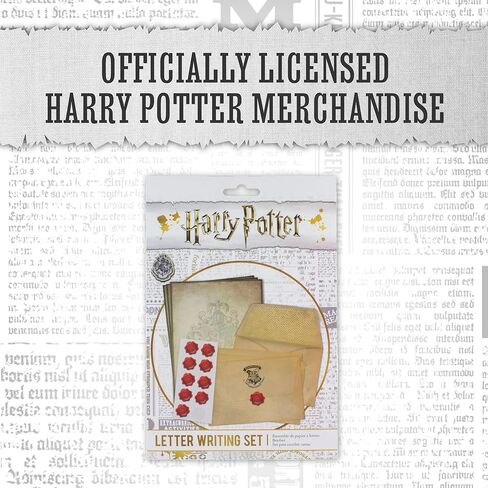 Paladone Hogwarts Acceptance Letter Writing Stationery Set - 10 Envelopes, 20 Sheets of Paper, and 10 Wax Seal Stickers in Kit - Officially Licensed Harry Potter Merchandise and Desk Accessories in Saudi Arabia