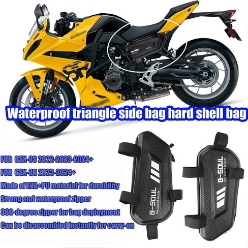 ل GSX-8R GSX-8S gsx8r gsx8s 2024 2023 2022 دراجة نارية مقاوم للماء قشرة صلبة مثلث أداة حقيبة جانبية GSX8R GSX8S (زوج) in Kuwait