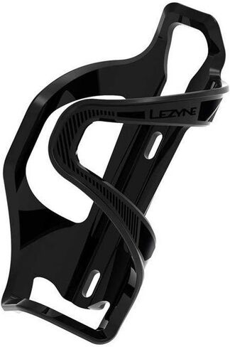 LEZYNE Flow Cage Water Bottle Holder E SL-R, Matrix, Bottle Clamping Right Hand, Black, 1-BC-FLSLR-V204 Bottle Cage 48g in Saudi Arabia