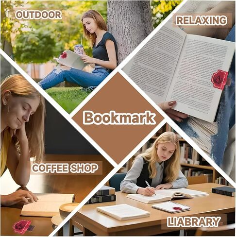 Bygone Mark Personalized Magnetic Leather Bookmark with Pen Holder, Magnetic Cross Bookmark, Christian Book Lovers Reading Accessory, Marker for Book Lovers Men Women (Brown, Cross) in Saudi Arabia