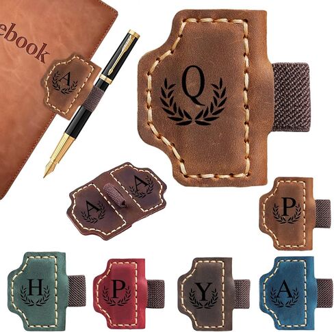 Bygone Mark Personalized Magnetic Leather Bookmark with Pen Holder, Magnetic Cross Bookmark, Christian Book Lovers Reading Accessory, Marker for Book Lovers Men Women (Brown, Cross) in Saudi Arabia