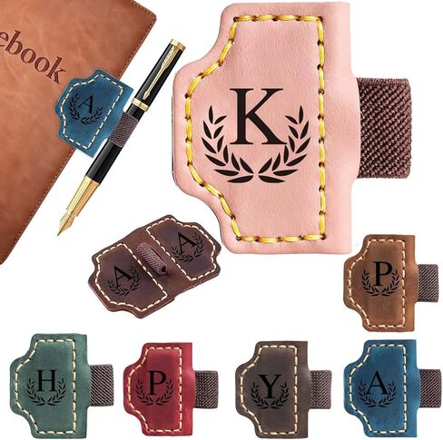 Bygone Mark Personalized Magnetic Leather Bookmark with Pen Holder, Magnetic Cross Bookmark, Christian Book Lovers Reading Accessory, Marker for Book Lovers Men Women (Brown, Cross) in Saudi Arabia