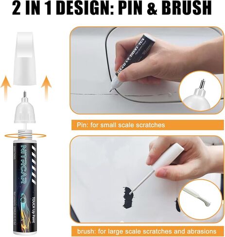 D4 Rapid Red Metallic Tinted Clearcoat Touch Up Paint for Ford,2-in-1 Scratch Repair Kit with 2PCS Disposable Micro Applicators, Quick & Easy Premium Scratch Remover for Deep Scratches in Saudi Arabia
