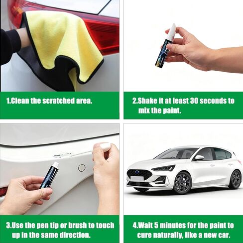 D4 Rapid Red Metallic Tinted Clearcoat Touch Up Paint for Ford,2-in-1 Scratch Repair Kit with 2PCS Disposable Micro Applicators, Quick & Easy Premium Scratch Remover for Deep Scratches in Saudi Arabia