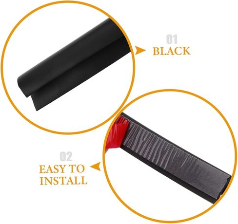 PRETYZOOM Water Guide Strip 2 Pack Gutter Guards Car Weather Seal for Easy Installation in Saudi Arabia