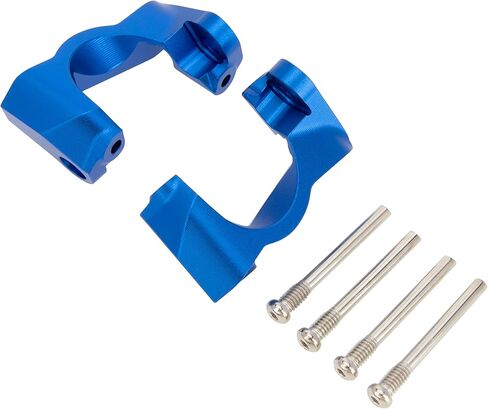 مجموعة حامل المحور C-Hub من الألومنيوم للسباق من MEUS لأجزاء ترقية Traxxas 1/16 Mini Maxx #10736,10752 (أزرق) in Kuwait