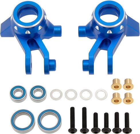 مجموعة حامل المحور C-Hub من الألومنيوم للسباق من MEUS لأجزاء ترقية Traxxas 1/16 Mini Maxx #10736,10752 (أزرق) in Kuwait