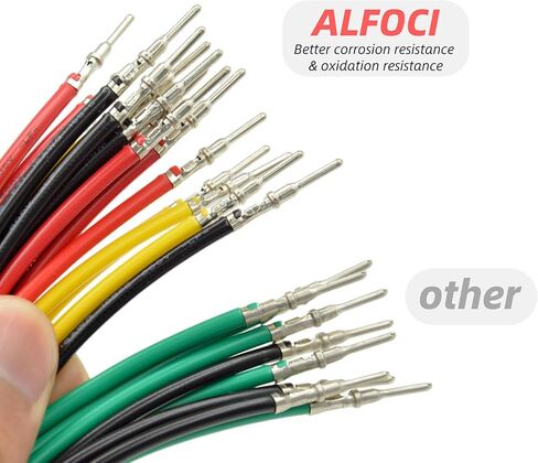 طقم دبابيس ومآخذ توصيل ألمانية 180 قطعة - مقاس 12، 16، 20 محطات ذكر أنثى صلبة لسلسلة DTP، DT، DTM، 22-12AWG جهات اتصال أسطوانية مغلقة (D- DT DTP DTM جهات اتصال صلبة 30 زوجًا) in Kuwait