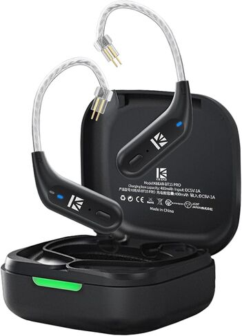 KZ AZ15 Bluetooth IEM QDC 5.2 Wireless Bluetooth Adapter Earhook with Chargeing Case, Long Battery Life for ZSN/ZSN PRO/ZSN PRO X/ZS10 PRO/ZS10 PRO X/EDX PRO/AS16/AS16 PRO/AS24/DQS/C10 in Kuwait