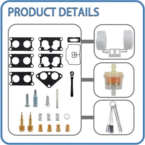 طقم تصليح إعادة بناء المكربن ​​لـ Kawas * k Mule 3000 3010 3020 2001-2008 KAF620 استبدال #15003-2766 حشية، تعويم، طائرة in Kuwait