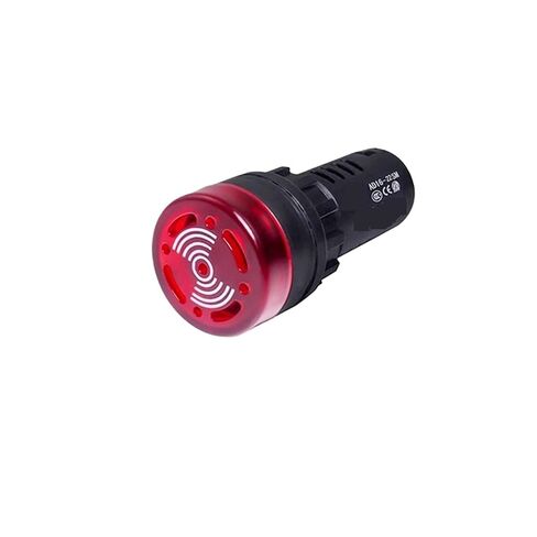 Buzzer LED Flash 24V12V220V380V/AD16-22SM-16mm AC DC(Ad16-16sm Yellow) in Saudi Arabia