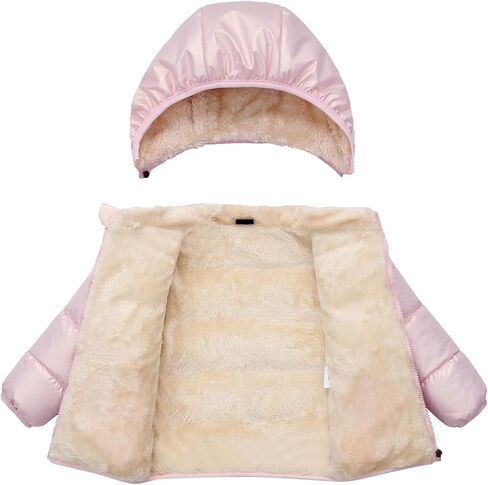 Toddler Baby Hooded Down Jacket Boys Girls Kids Thicken Warm Winter Coat Outerwear 1-7t in Kuwait