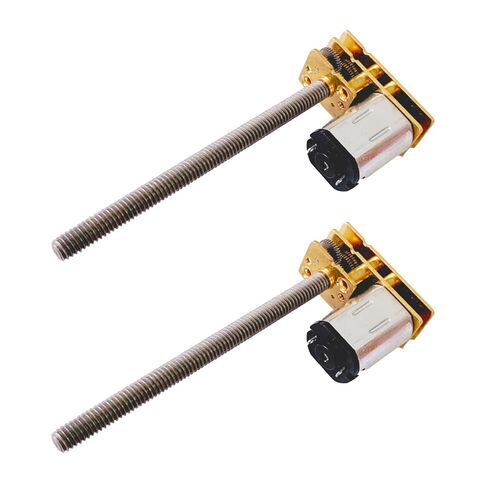 2Pcs DC 12V 1000RPM, 6V 500RPM, 3V 250RPM, M4 x 55mm Shaft N20 Motor Flip with Thread Lead Screw, DC Gear for Arduino (12-1000) in Saudi Arabia