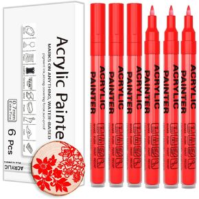 24 ألوانًا ألوانًا للطلاء الاكريليك ، فصحت فرشاة نصيحة نصيحة للفنون الإبداعية علامات تلوين علامات تلوين للبالغين على البالغين على صخور القماش الخشبي in Kuwait