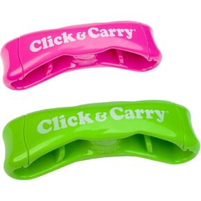 حاملة حقائب البقالة Click & Carry، عبوة واحدة، فوشيا - كما رأينا في Shark Tank، قبضة وسادة ناعمة - حاملة حقائب البقالة، عبوة واحدة، أخضر - كما رأينا في Shark Tank، قبضة وسادة ناعمة in Saudi Arabia