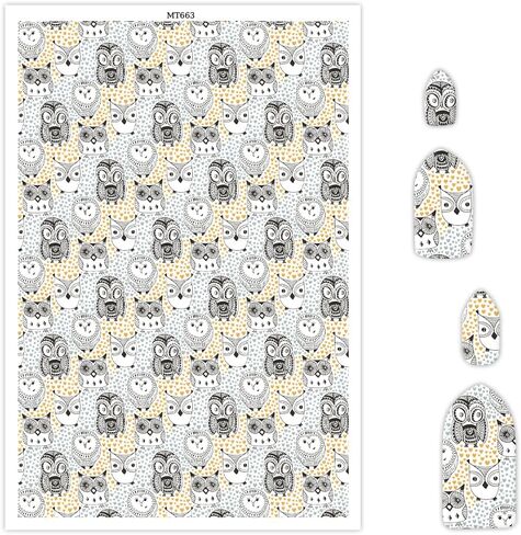 5Pcs Owl Transfer Paper for Polymer Clay, Transfer Sheets Polymer Clay, Print Polymer Clay Transfer Paper for DIY Art Jewelry Earrings Making 5.82X3.93 inch in Saudi Arabia