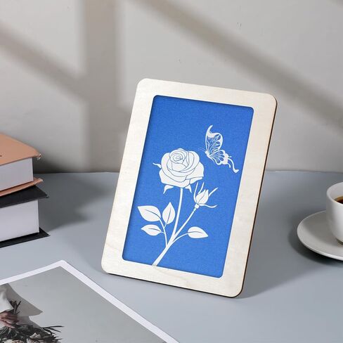 Sun Print Paper Kit - 30pcs Cyanotype Paper with 1 Sheet Acrylic Panel, 5.83x4.13in in Saudi Arabia