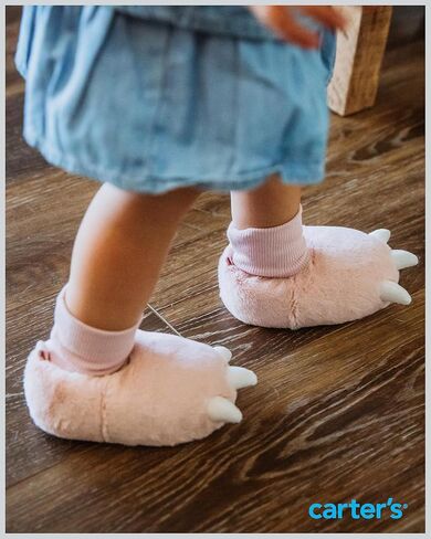 Carter's Baby & Toddler Claw Slipper - Cozy Anti-Slip Bootie for Babies in Saudi Arabia