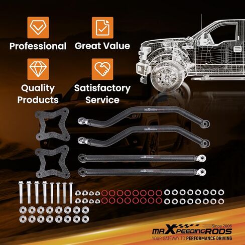 maXpeedingrods Rear Radius Arms for Polaris RZR XP 1000 2014+, Polaris RZR XP 4 1000 2014+ in Saudi Arabia