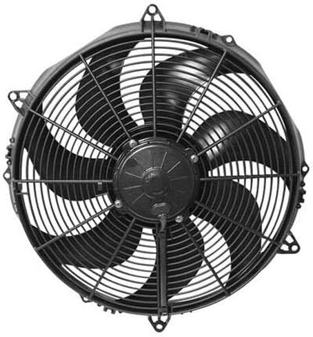 Electric Cooling Fan | 16 in Puller | 24V Curved Blade | 2024 CFM Airflow | Plastic Housing | 16.3 x 15.75 x 3.47 in Thick | Each in Saudi Arabia