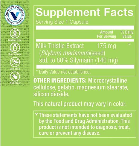 The Vitamin Shoppe Milk Thistle Extract 175 MG (300 Capsules) in Saudi Arabia