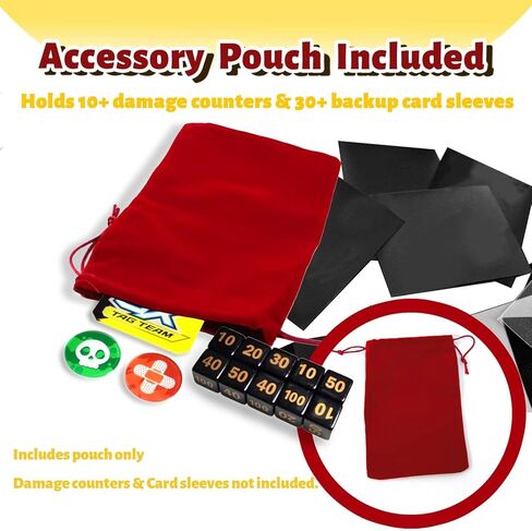 4 Pocket Trading Card Binder Album Fits 432 Cards with 50 Removable Sleeves 4 Black Sleeve & Pouch, Portable Collection Card Book Case Storage Protecter for baseball Sports Cards Game Cards in Saudi Arabia