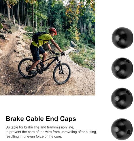 Keenso Bike Cable End Ball Reusable Brake Cable End Crimps for Mountain Bike Road Bike () in Saudi Arabia