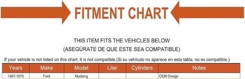 Replacement Power Steering Clyinder Line Hose Assembly Kit Mechanics Choice for 1967-1970 Ford Mustang (Clyinder) in Saudi Arabia