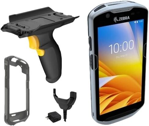 Zebra TC52 Wireless Android Handheld 2D/1D/QR Code Barcode Scanner, TC520K | Pistol-Grip Kit with Trigger Handle, Protective Case, and Charger Included (Renewed) (TC52 Pistol-Grip Kit) in Saudi Arabia