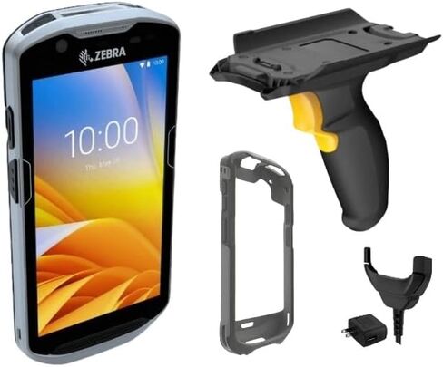 Zebra TC52 Wireless Android Handheld 2D/1D/QR Code Barcode Scanner, TC520K | Pistol-Grip Kit with Trigger Handle, Protective Case, and Charger Included (Renewed) (TC52 Pistol-Grip Kit) in Saudi Arabia