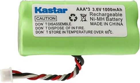 Kastar 10-Pack AAA 3.6V 1000mAh Ni-MH Rechargeable Battery Replacement for Zebra/Motorola Symbol 82-67705-01 Symbol LS-4278 LS4278-M BTRY-LS42RAAOE-01 DS-6878 Cordless Bluetooth Laser Barcode Scanner in Saudi Arabia