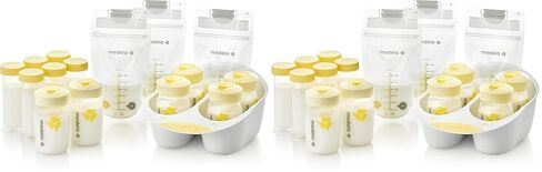Medela Breast Milk Storage Solution Set, Breastfeeding Supplies & Containers, Breastmilk Organizer, Made Without BPA in Kuwait