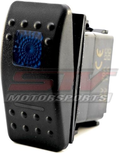 STVMotorsports أزرق مفتاح هزاز تلقائي إيقاف/تشغيل/تشغيل 12 فولت مصباح LED 3 أوضاع 6 دبوس مقاوم للماء لشريط إضاءة LED للطرق الوعرة in Kuwait