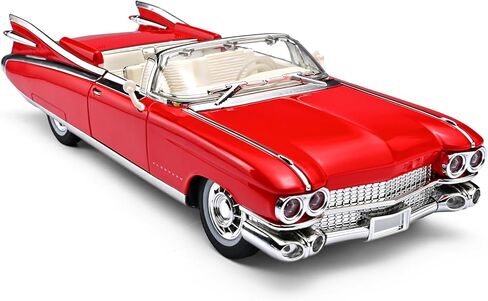 نماذج سيارات لعبة 1/24 Diecast Cars Eldorado Metal Model Car Carros De Coleccion، مجموعات نماذج سيارات للبالغين والفتيان، سيارة سحب للخلف مع أضواء وأصوات، سيارات لعبة للأولاد من سن 4 إلى 7 (أحمر) in Kuwait