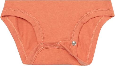 Amazon Essentials Unisex Babies' Cotton Stretch Jersey Long Sleeve Bodysuit (Previously Amazon Aware), Pack of 3, Bright Pink/Pale Peach/Floral, 6-9 Months in Saudi Arabia