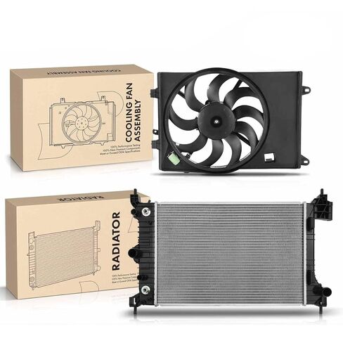 Replacement Parts for Radiator & Single Cooling Fan Assembly Kit for Chevrolet Sonic 2012-2017 L4 1.8L Mod-AP88P-44303 in Saudi Arabia