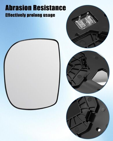 Passenger Side Mirror Glass Compatible with Subaru Crosstrek 2018 2019 2020 2021 Forester 2019 2020 2021, Power Heated Right Side View Mirror Glass Replace 91039FL110 in Kuwait