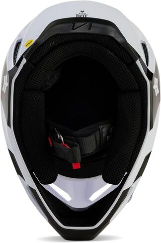 Fox Racing Unisex V1 Motocross Dirt Bike Helmet, White, Small in Saudi Arabia