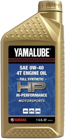 Yamaha 0W-40 Full Synthetic Hi Performance Engine Oil- 1 Quart, #LUB-00W40-FS-12 in Saudi Arabia