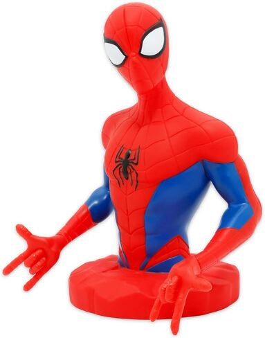 Spiderman Piggy Bank Set - Bundle of 7" Marvel Coin Saving Money Currency Banknote Jar Plus Stickers, More | Spiderman Money Bank for Kids in Saudi Arabia