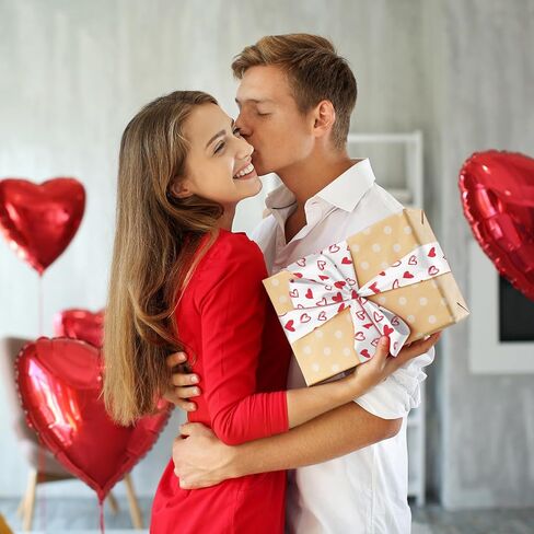 12Pcs Valentine Cotton Fabric Bundles 18 x 22 Inch Red Pink White Love Heart Fat Quarters Romantic Sewing Fabrics for DIY Craft Party Decor in Saudi Arabia